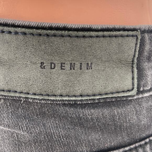 &Denim by H&M Black Skinny Regular Waist Mid Rise Stretch Ankle Denim Jeans 28 - Picture 4 of 6